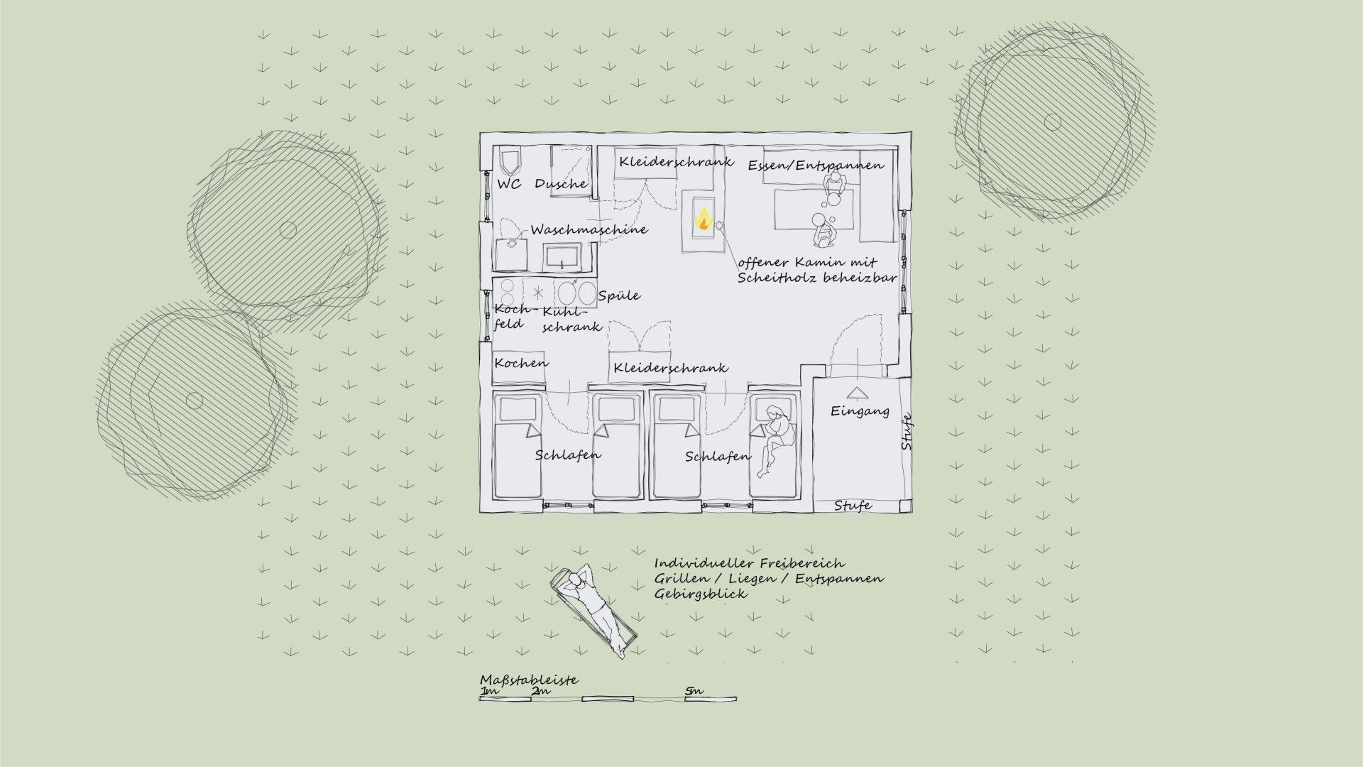 Grundriss Ferienhaus